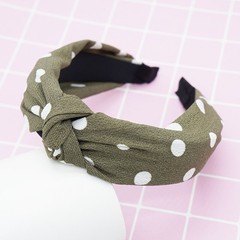 Women’s Knot Hairband Wide Floral Polka Dot Bow Vintage Hairband Headband