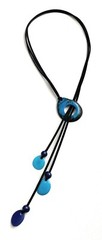 Tagua Necklace Turquoise Blue TAG706 Handmade Tagua Nut Jewelry