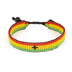 Flag Bracelet | Adjustable Handmade Flag Bracelet | Handcrafted Beaded Flag Bra