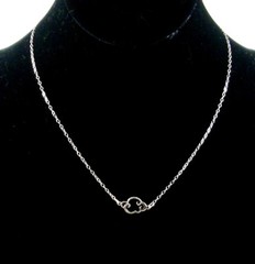 *IAJ* .925 SOLID STERLING SILVER LITTLE CLOUD Fine Chain 16″ Necklace