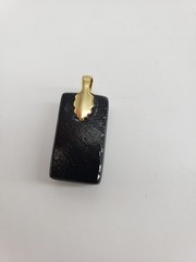 Dichroic Glass Pendant set of 2 Glass Measures 1-1.25in Stunning