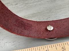 Star Concho Cuff Bracelet Cowboy Steampunk Brown Leather Thrash Metal Rock Goth