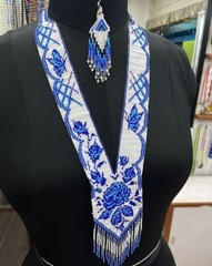 Handmade Seed Bead Necklace American Style Good Necklace Boho Beaded Necklace