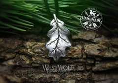 Oak Leaf Pendant in Pewter, Bronze, or Silver — Viking/Celtic/Nature/Jewelry