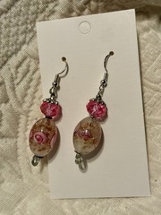 Woman’s Hand Crafted Earrings By Earth Dreams Sterling Silver 1.5 Inch