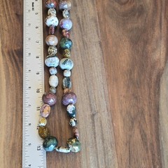 All Natural Polished Stones Necklace Jasper Agate More Hand Crafted Artisan