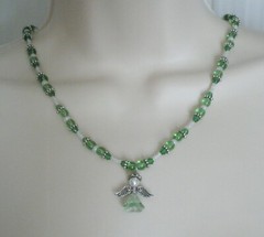 Green Fairy Necklace victorian edwardian celtic fairytale fantasy elven magic