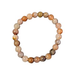 Handmade Peach Moonstone Sacred Soothing Energy Stretch Bracelet 10 mm Beads