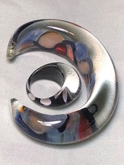Strong Crystal Glass Ring size 8 with 155mm Bracelet Hand Jewelry Custom Jewels