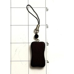 Handcrafted Metal Floral Charm Pendant – Copper Vase & Flowers on Black Pendant