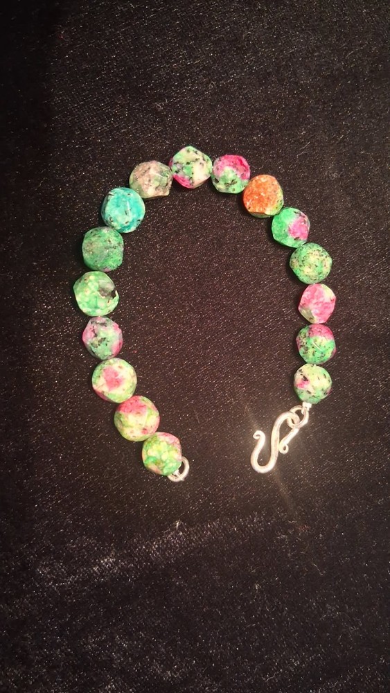 BRACELET-Precious Gems Ruby Zozite (See Descriptiion)