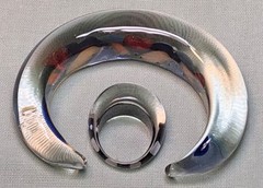 Strong Crystal Glass Ring size 8 with 155mm Bracelet Hand Jewelry Custom Jewels