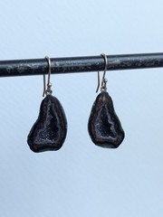 Gabriella Kiss 14k Druzy Geode Earrings