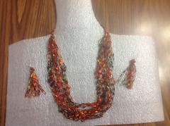 Hand Crocheted Ladder Ribbon Necklace Yarn OR PICK ANY COLOR OF MY 254774565897