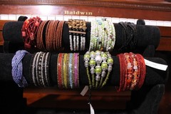 New Lot of TEN Bracelets Handmade in Indonesia Beads Multicolor Colorful Cuff