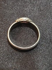 Sterling Silver Ring With Amethyst Size 6.5