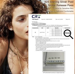 4-Pair Hypoallergenic Back Stud Earrings Set for Sensitive Ears, 316L Stainle…