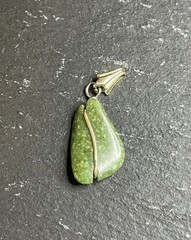 Natural Green Aventurine Pendant Wire Wrapped Quartz Crystal Healing Stone