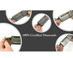 RARE 12 Ct Certified Blue Diamond Ring, Free Diamond Studs