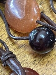 Artisan Red Jasper & Mixed Gemstone Jewelry Lot Of 3. 2 Necklaces& 1 Bracelet