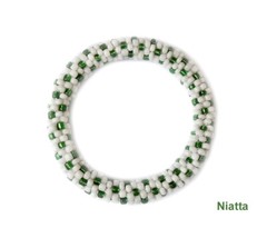 White/Red/Green/Black/Pink/Blue Bracelet Beaded Crochet Rope Dotted Jewelry