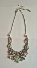 Ayala Bar Artisan Boho Statement Multicolor Glass Necklace NWT