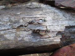 Vintage Sterling 925 Silver pearl drop earrings Boho Shepherd Hook Handcrafted
