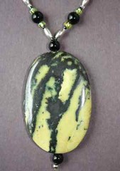 Serpentine, Onyx, Hematite and Glass Seed Bead Handcrafted Beaded Necklace