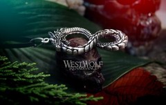 Dragon Infinity Knot Pendant – Ouroboros – Viking Jormungandr – Midgard – Norse