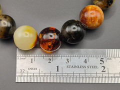 22,7 grams Genuine Natural Baltic Amber Bracelet Multicolor
