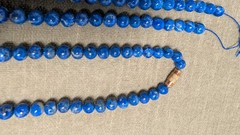 Lot of 4 Blue Lapis Lazuli beaded necklace 20 inches and 1 36 inches India
