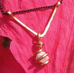 Raw Diamond Necklace In Copper. Rough Diamond Jewelry. Raw Diamond Pendant! Yes!