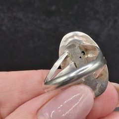 Vintage Sterling Silver Turquoise Ring Size 7.5 Southwestern Native Style