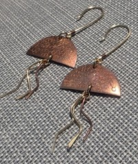 Handmade Mixed Metal Jellyfish Artisan Earrings 100% BENEFITS CHARITY