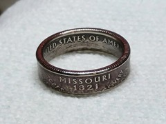 MISSOURI – Size 9 State Quarter Coin Ring