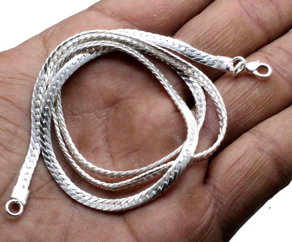 925 Sterling Silver Handmade Jewelry Beautiful Adorable Chain Necklace
