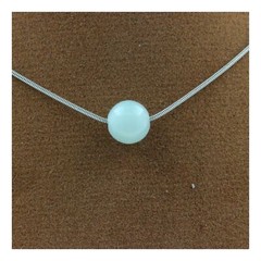 Necklace 1 Pearl Angelite 0 5/16in Chain Stainless Steel
