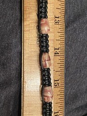 Handcrafted necklace. 17” Unisex, Boho,Hippie,Everyone. #0010EHC.