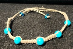 Handmade Hemp/Bead Bracelet