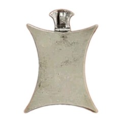 Vintage Modernist 950 Fine Silver Large Orange Spiny Oyster Shell Drama Pendant