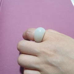 Authentic Korean Chuncheon Jade Ring / Quiet Luxury K-Jewelry