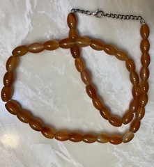 Gorgeous Carnelian Gemstone Bead 20” Necklace