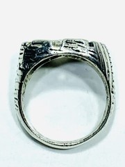 925 Sterling Silver Walking Eagle 1984 American Biker Ring Size 11.25 1980’s