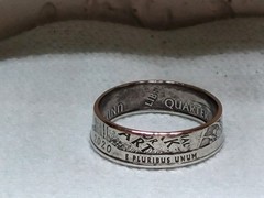 WEIR FARM, CT. – Size 9 State Quarter Coin Ring