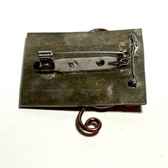 Copper Wire Musical Note Lapel Pin Brooch