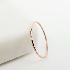 14k Solid Gold Very Thin Stackable Ring, 14k Yellow White Rose Ultra Thin Rings
