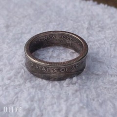 Handmade, one-of-a-kind US quarter coin rings. Check Description For Ring Sizes