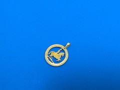 Austrian Lipizzaner Horse Pendant, Austrian Coin Jewelry, 3/4″ in Diameter