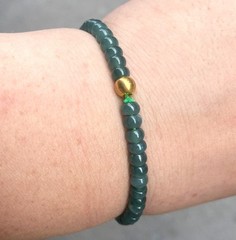 Certified Natural Myanmar Icy Blue Water Jade Abacus Bead Bracelet 5.5mm 7“