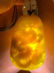 Huge New Burmese Jadeite Dragon Pendant Necklace Artisan Handcrafted USA Seller